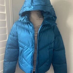 UGG Teal Hooded Kids Puffer Jacket